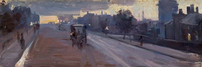 Hoddle St., 10 p.m. by Arthur Streeton